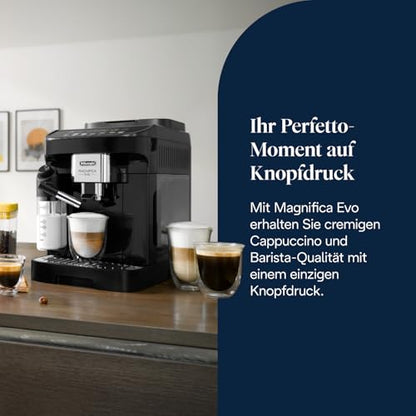 De'Longhi Magnifica Evo ECAM292.81.B Kaffeevollautomat, LatteCrema